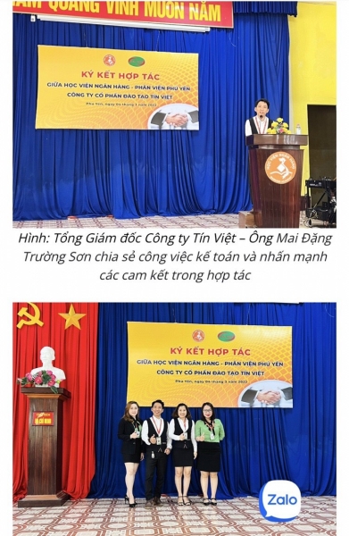 Ký kết đào tạo kế toán với Học Viện Ngân Hàng