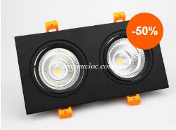 Led âm trần đôi COB