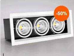 Led âm trần hộp 3 bóng