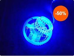 Led dây dán 5mm xanh