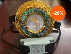 Led mạ vàng khảm trai