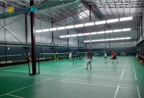 Dự án hệ thống làm mát sân cầu lông