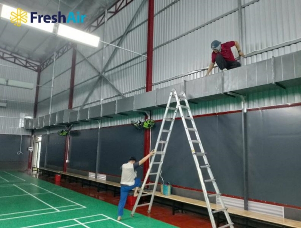 Dự án hệ thống làm mát sân cầu lông