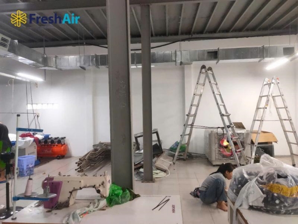 Dự án hệ thống làm mát xưởng may