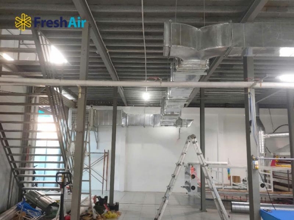 Dự án hệ thống làm mát xưởng may