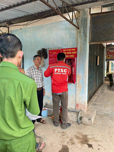 Lắp đặt điểm chữa cháy