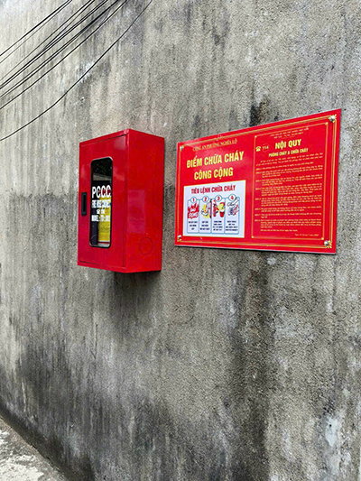 Lắp đặt điểm chữa cháy