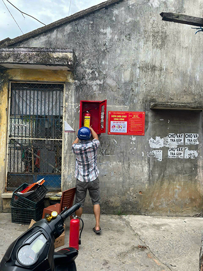 Lắp đặt điểm chữa cháy