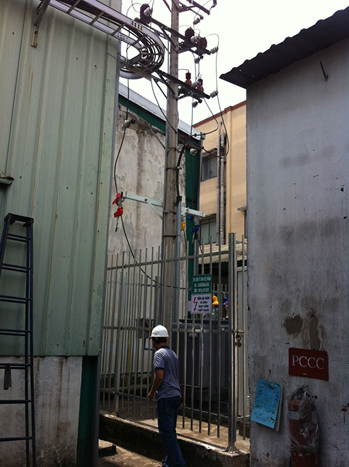 Lắp đặt máy biến áp