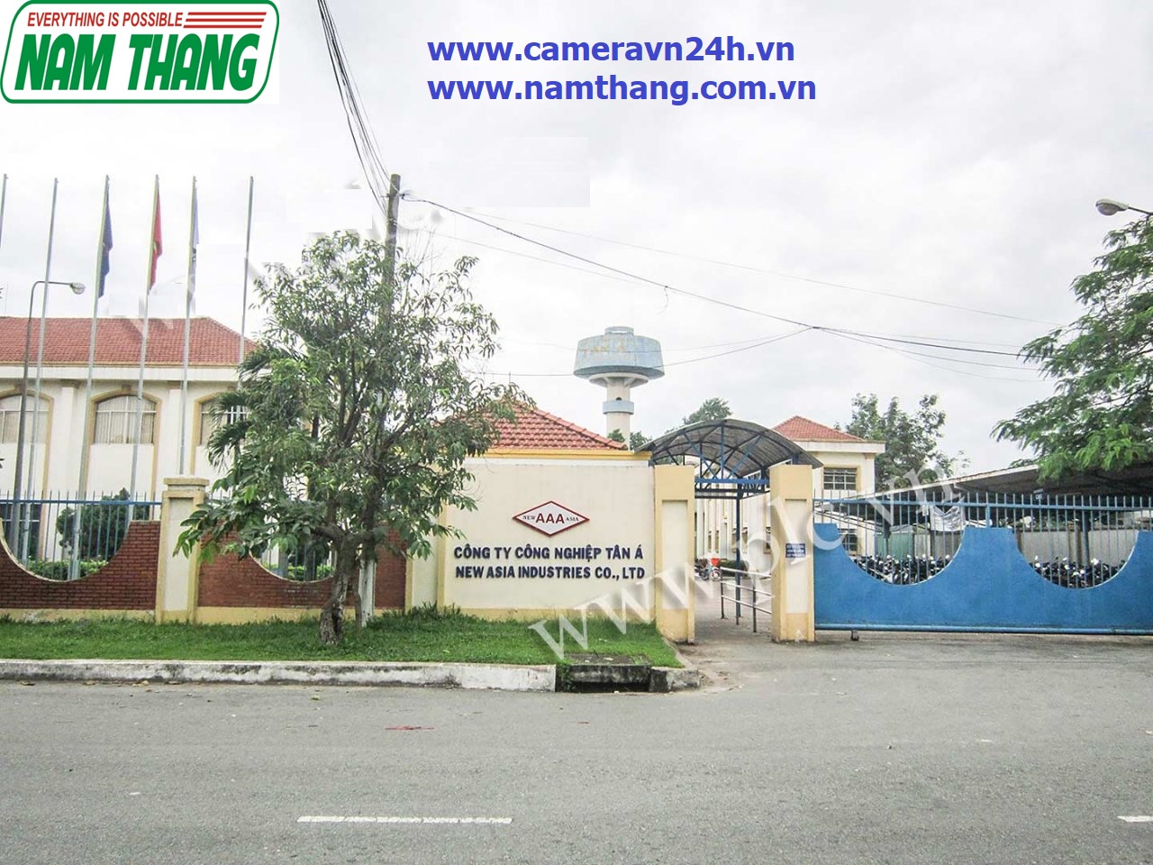 Lắp đặt camera quan sát tại công ty Tân Á