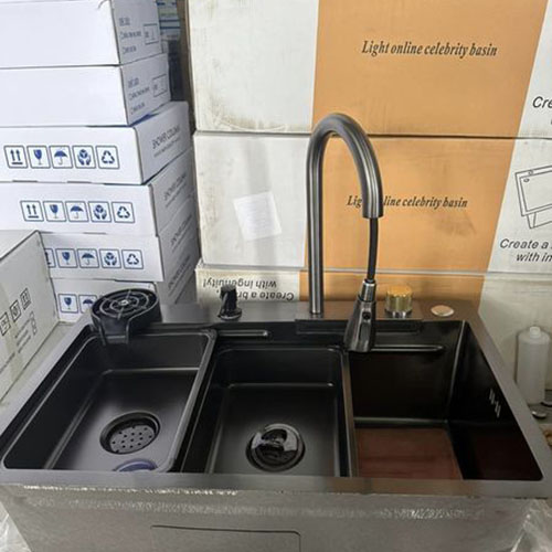 Lắp đặt chậu bếp