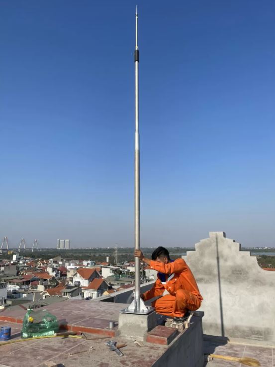Dự án lắp đặt chống sét nhà cao tầng tại Vân Đồn, Quảng Ninh