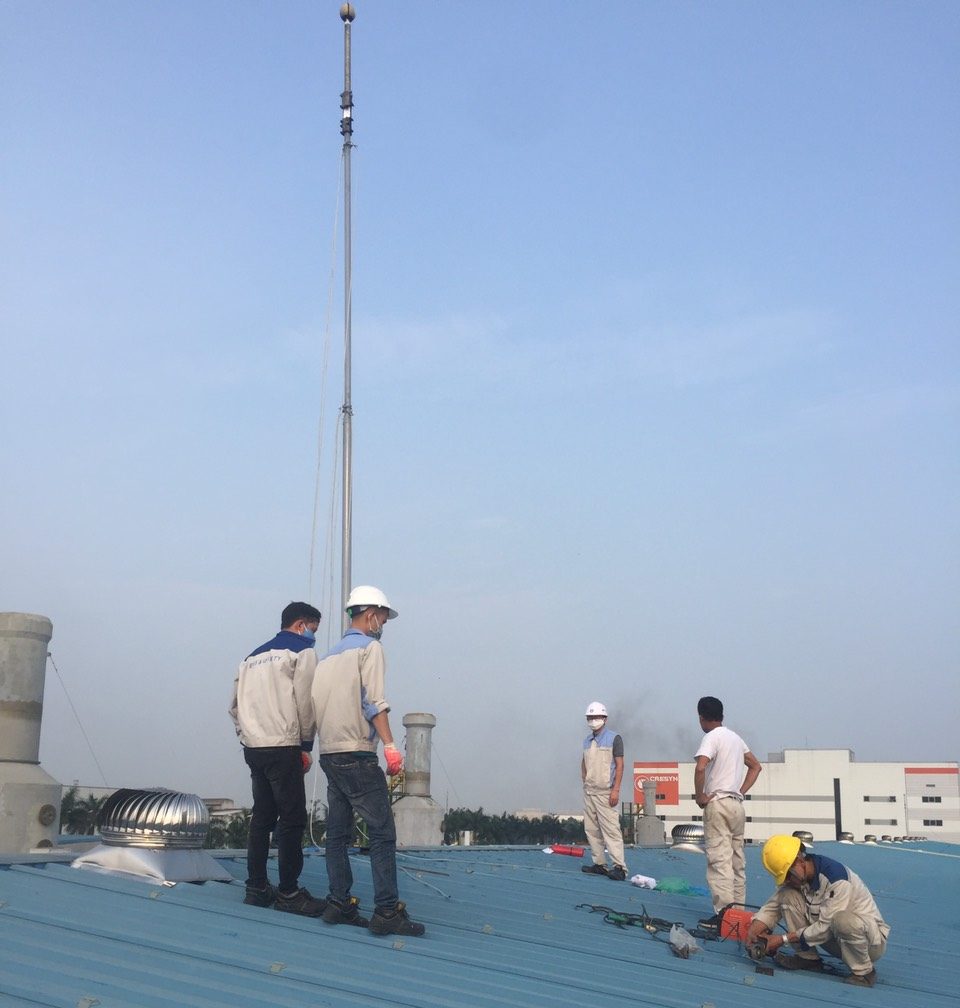 Lắp đặt hệ thống chống sét nhà xưởng