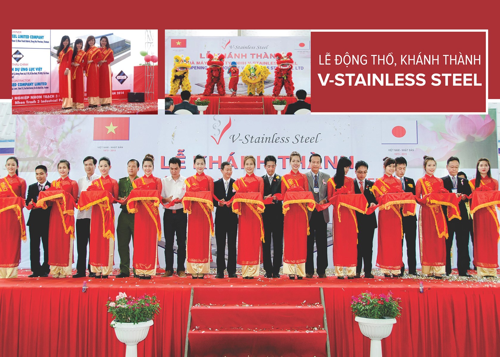 Lễ khánh thành Nhà máy V-Stainless Steel