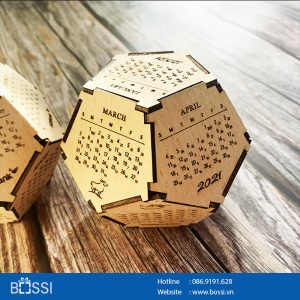 Lịch để bàn 3D