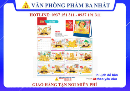 Lịch để bàn chủ đề phong thủy