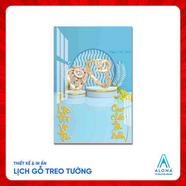 Lịch gỗ lamite treo tường