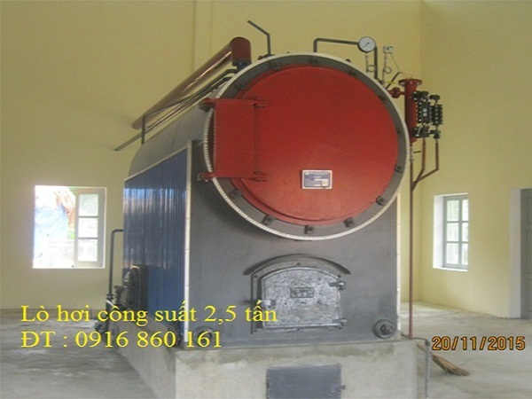 Lò hơi đốt đá nhiên liệu công suất 2.5 tấn hơi/giờ