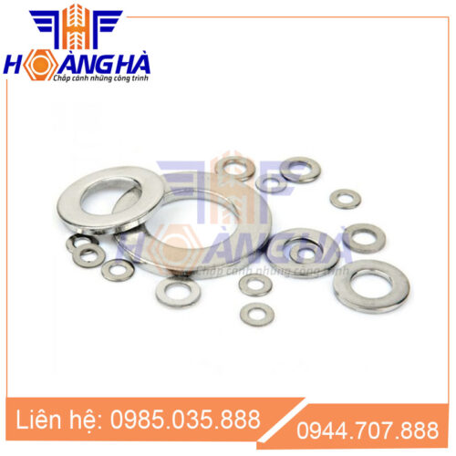 Long đền phẳng inox 201