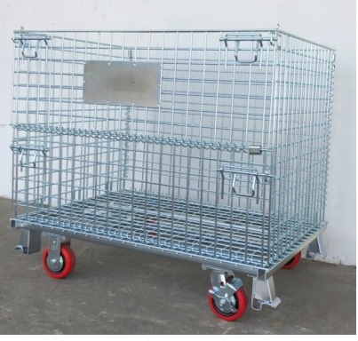 Lồng thép có lắp bánh xe