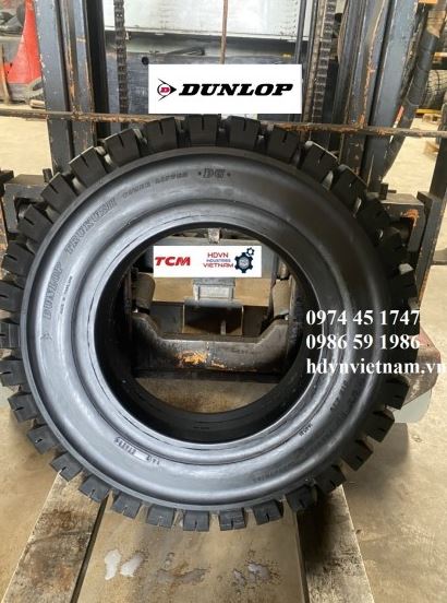 Lốp Dunlop 600-15 - Lốp kép phía trước xe nâng 3 tấn
