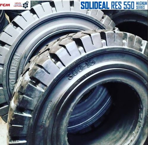 Lốp xe nâng 300-15 Solideal Magnum RES 550