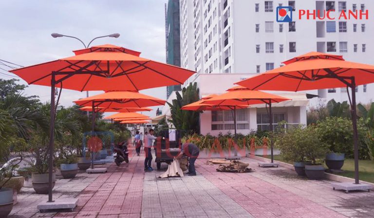 Dù lệch tâm tròn hai tầng 3,8m