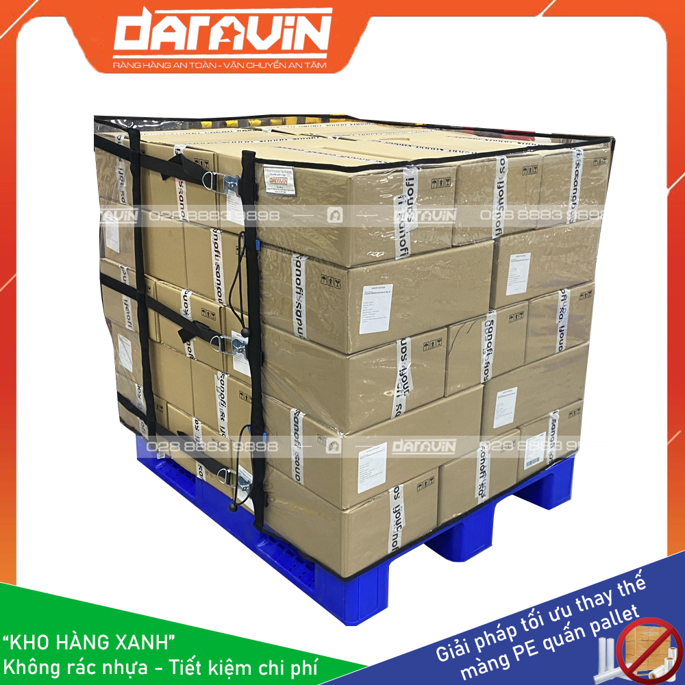 Tấm PVC trong suốt toàn phần quấn pallet