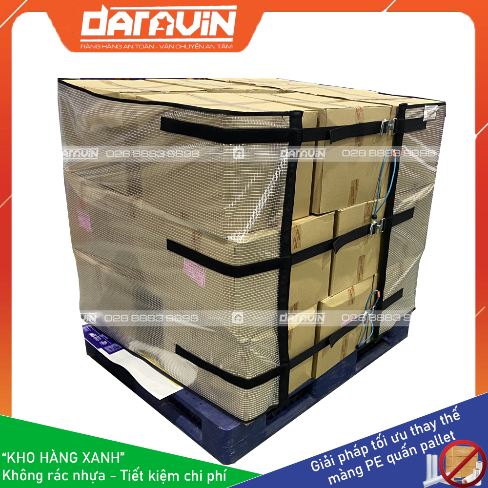 Tấm PVC trong suất 1 phần quấn pallet