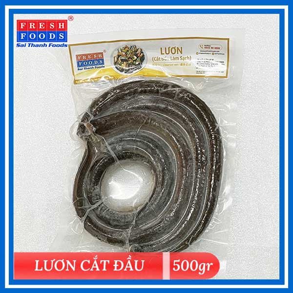 Lươn cắt đầu làm sạch