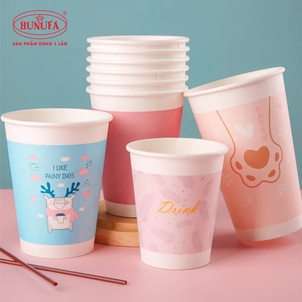 Ly giấy đựng trà sữa (in sẵn)