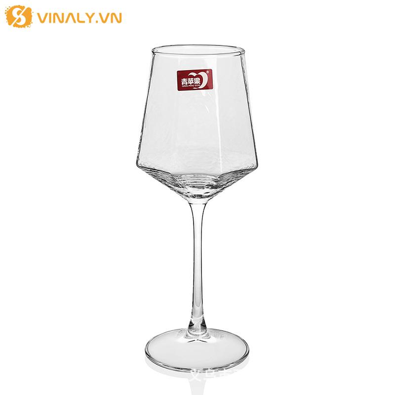 Ly thủy tinh kim cương uống rượu vang Deli Glassware (EJ6202) 430ml