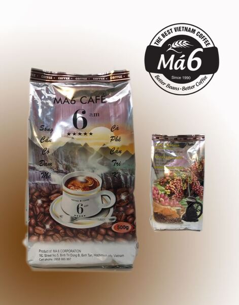 Cà phê Má 6 6AM (túi bạc) 500gr