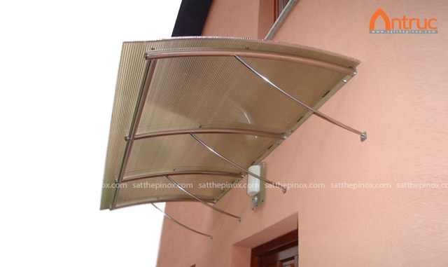 Mái vòm inox mái hiên