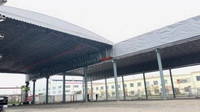Mái che sân nhà xưởng