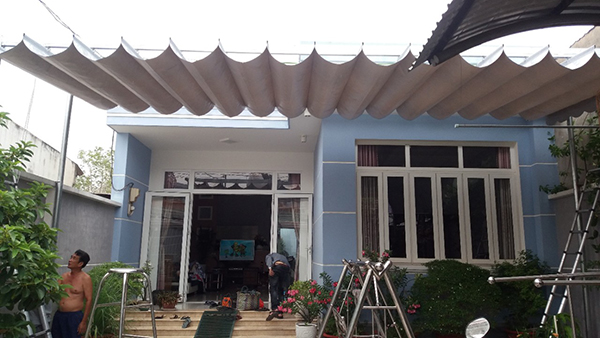 Mái xếp cho nhà 2 gian tại Bình Dương