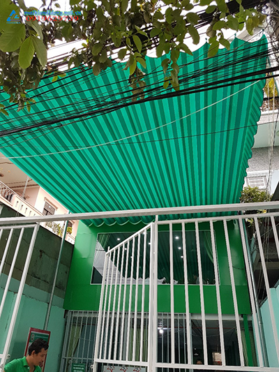 Mái xếp quán trà sữa tại Bình Dương