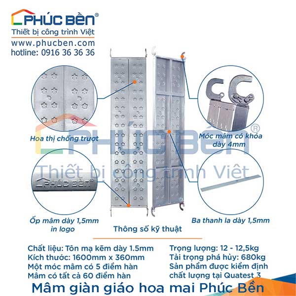 Mâm giàn giáo hoa mai Phúc Bền