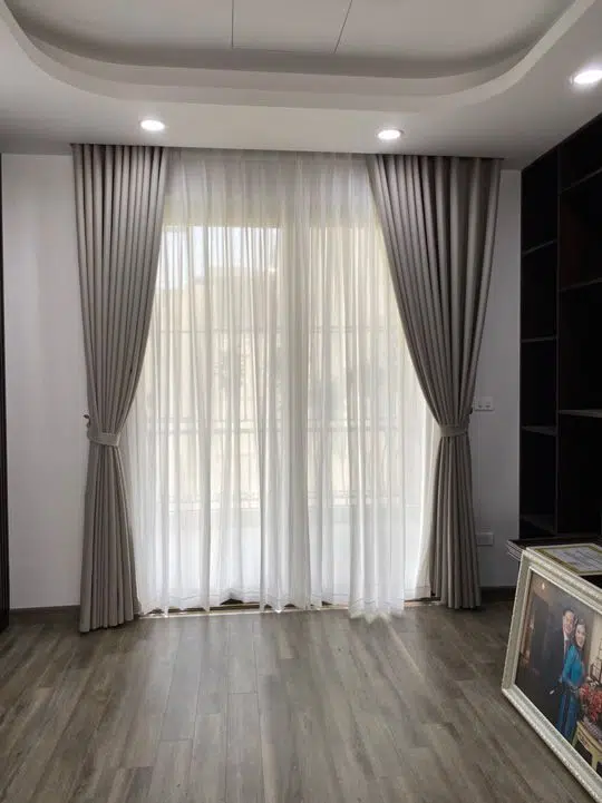 Màn cửa 2 lớp RV27-04 vs voan TP117-075