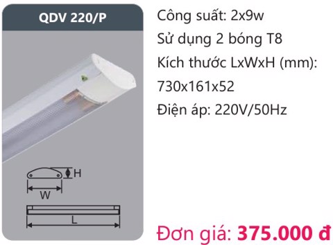 Máng đèn ốp trần chụp mica