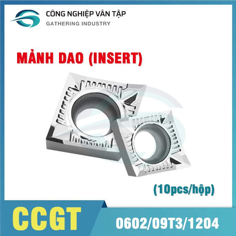 Mảnh dao tiện CCGT0602, CCGT09T3, CCGT1204