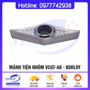 Mảnh Tiện Nhôm VCGT-AK – Korloy
