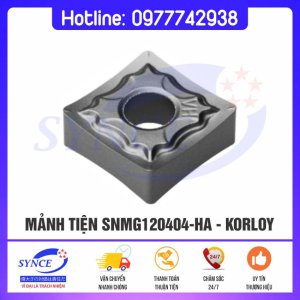 Mảnh Tiện SNMG120404-HA PC9030 – Korloy