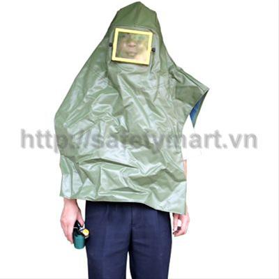 Mặt nạ kèm tấm trùm nửa người