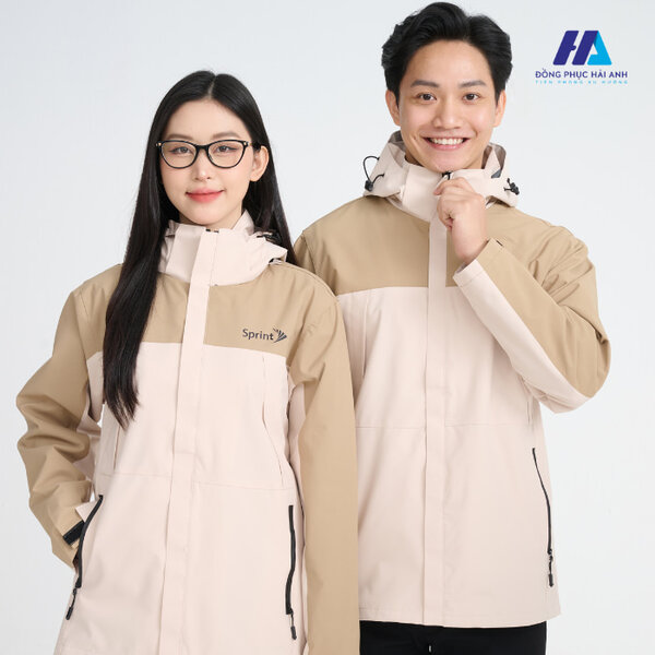 Áo khoác đồng phục công ty màu vàng phối