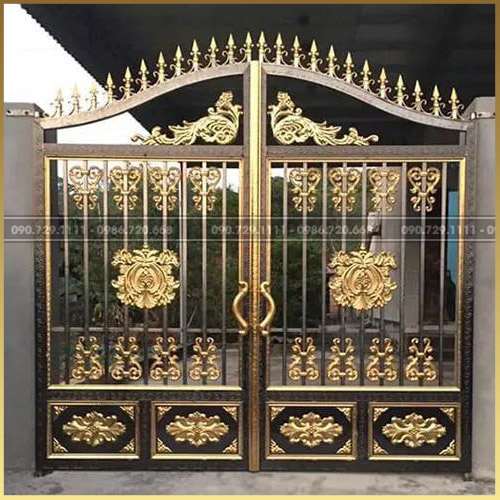 Mẫu cửa cổng inox sang đẹp