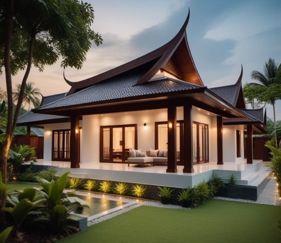 Mẫu thiết kế nhà mái Thái