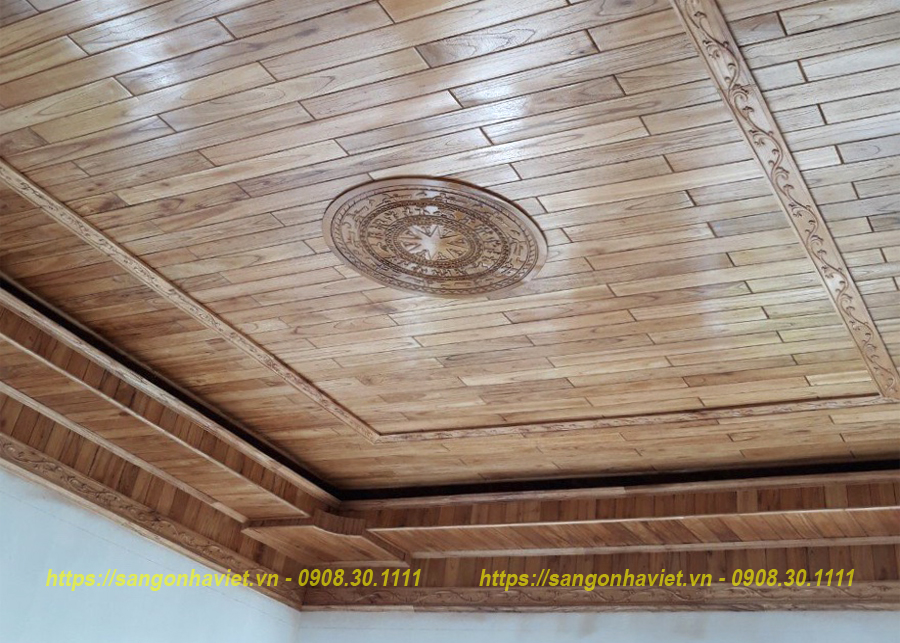 Trần gỗ Xoan GX 06