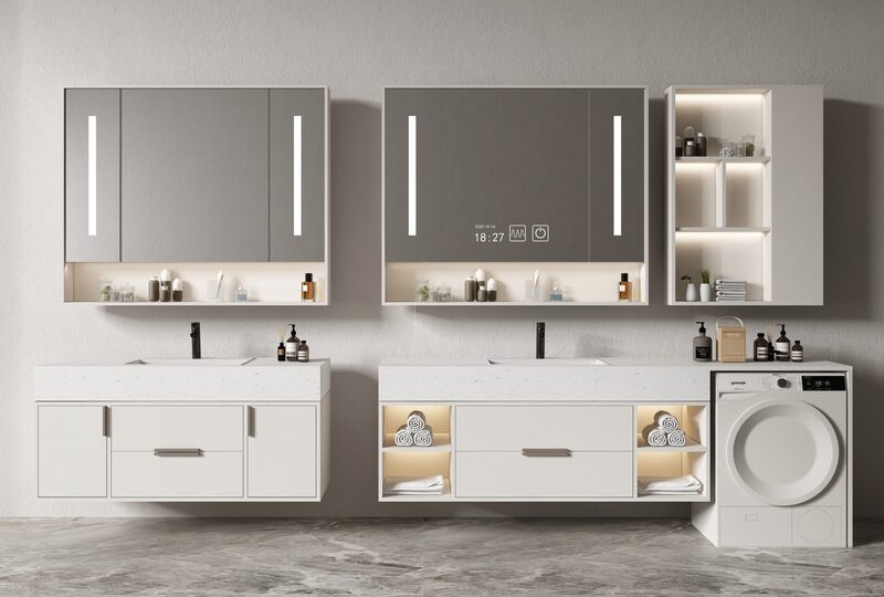 Mẫu tủ máy giặt