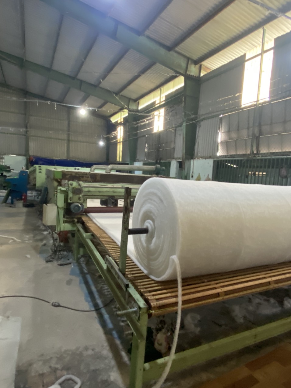 Máy sx gòn cây dùng để chần bông
